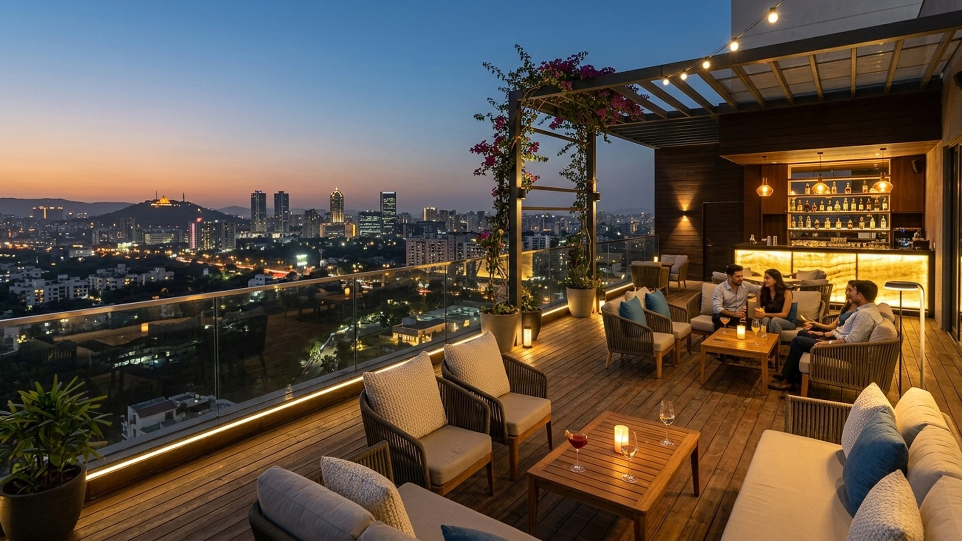 Rahul Prasanna Park Sky Lounge and Balcony View